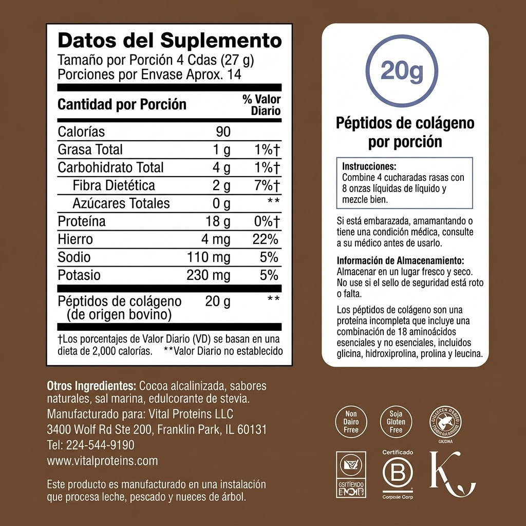 colageno de chocolate