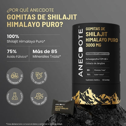 ShilaVita™ Gummies de Shilajit Himalayo 3000mg