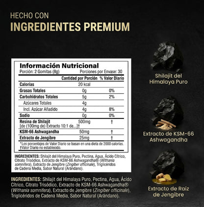 ShilaVita™ Gummies de Shilajit Himalayo 3000mg